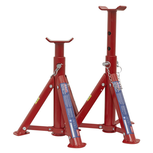 Sealey Axle Stands (Pair) 2 Tonne Capacity per Stand Folding Type